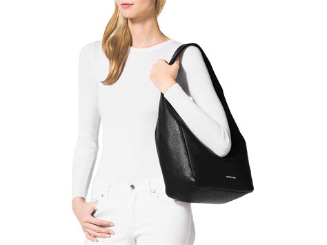 michael kors lena large shoulder bag|Michael Kors black shoulder handbags.